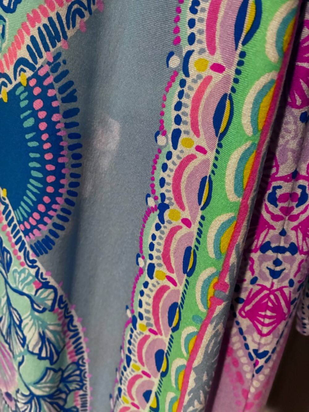 Dress Lilly Pulitzer XXL new with manufacturing flaw, one spot color misprint - Picture 2 of 8